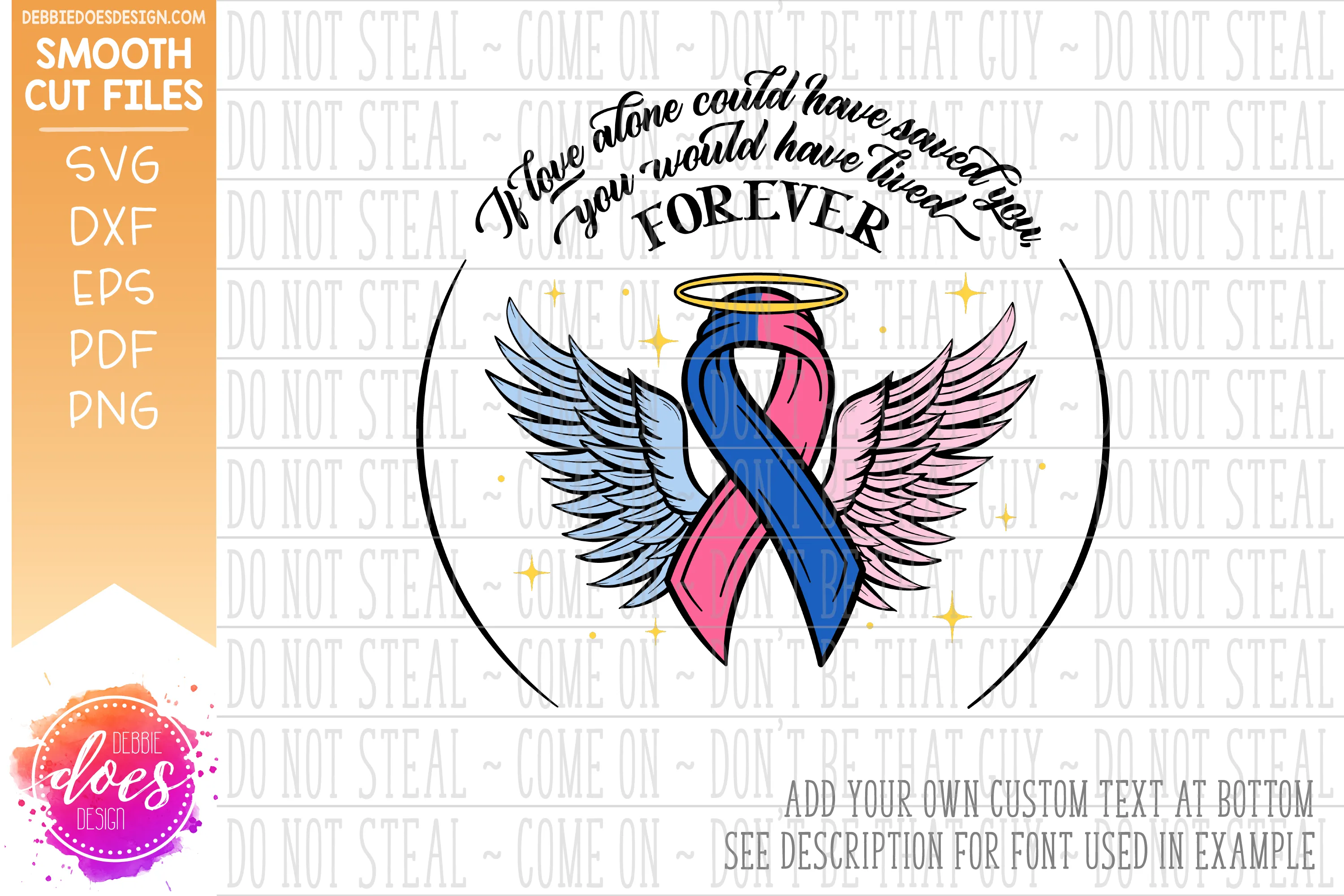 If Love Could Have Saved You - 2 Color Ribbon - SVG File