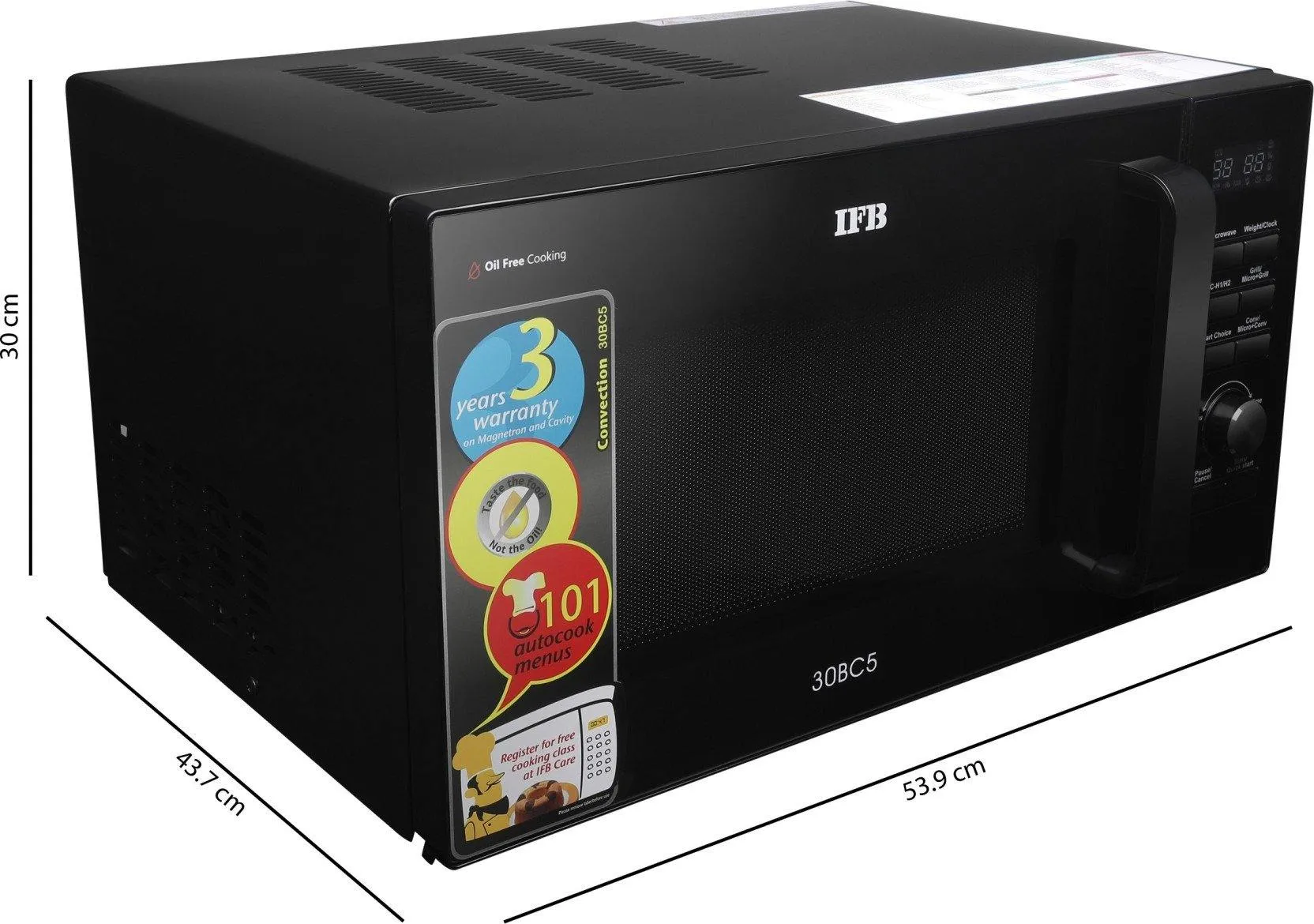 IFB 30BC5 30 Litre Convection Microwave Oven ( Black)