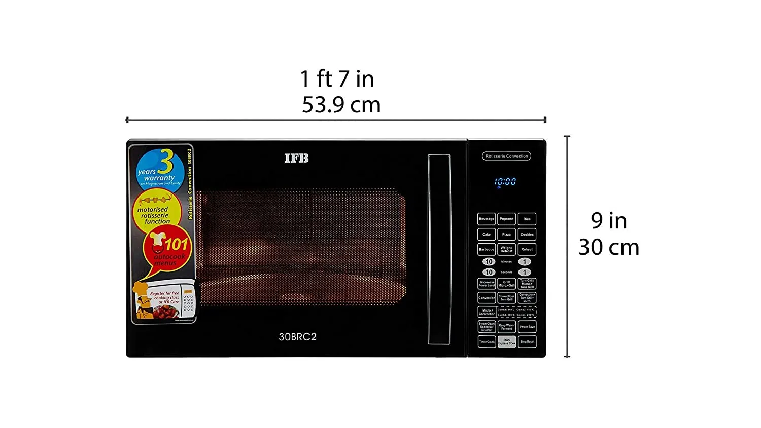 IFB 30BRC2 30 Litre Convection Microwave Oven ( Black)