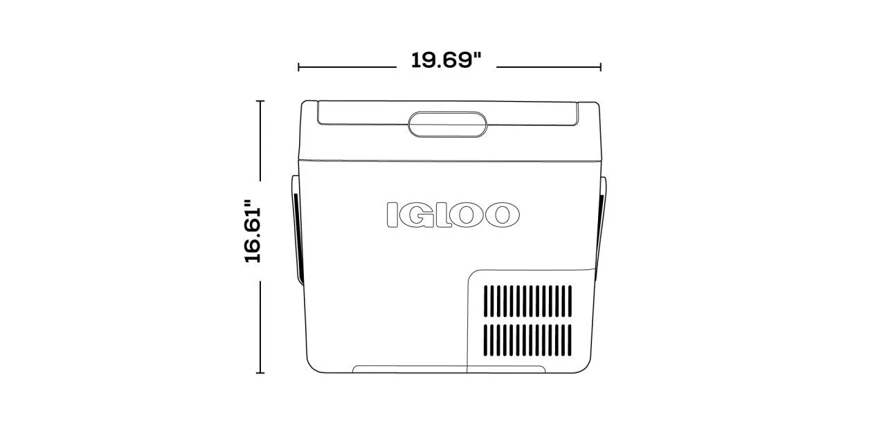 Igloo ICF 40 Compressor Cool Box 240v Mains or 12/24v DC