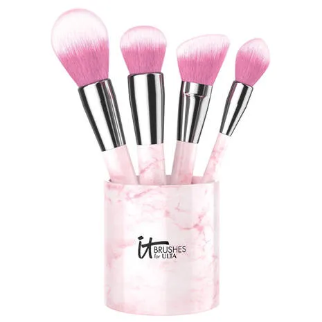 IT BRUSHS For Ultra Limited Edition Rose Marble Complexion Brush Set