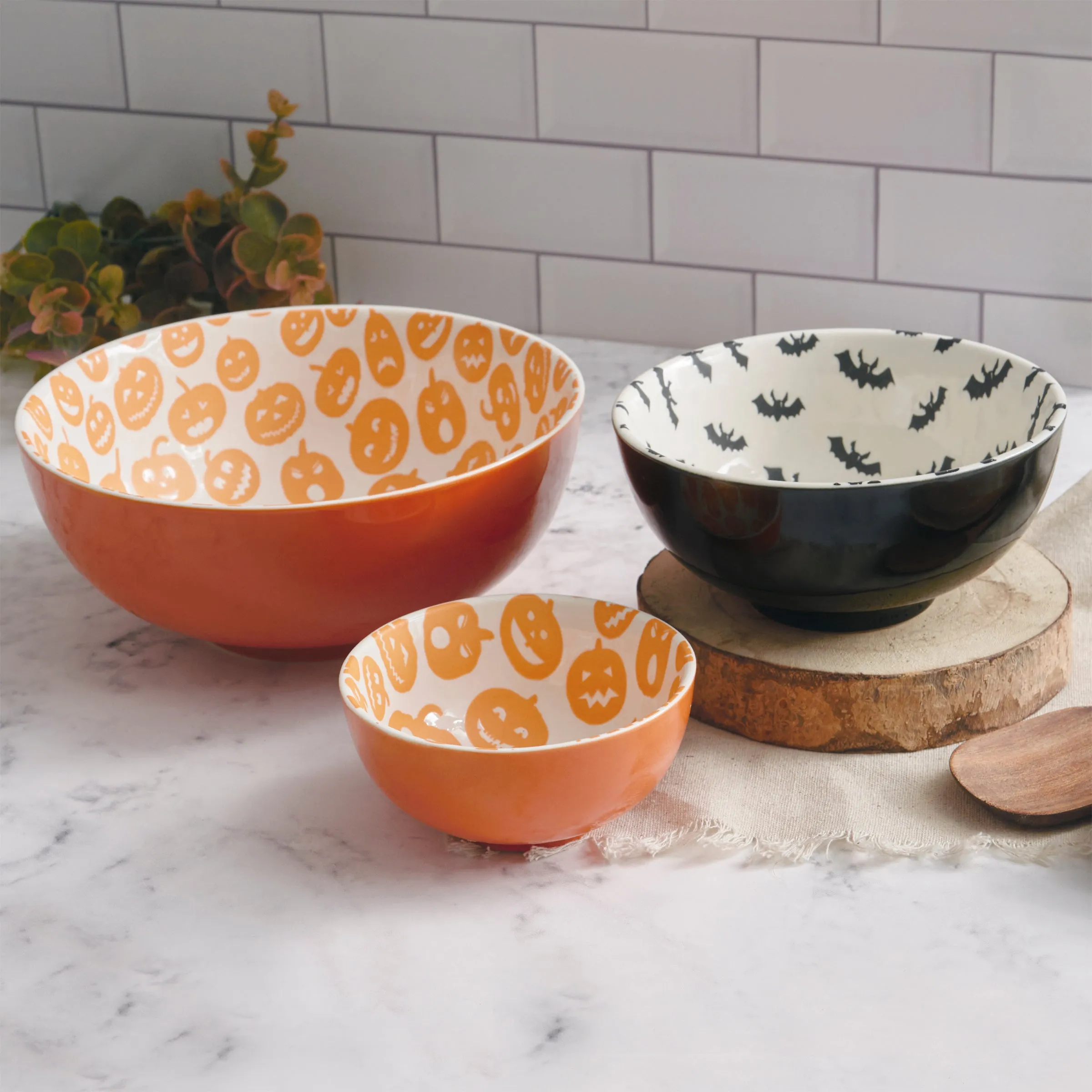 Jack O Lantern Bowl Set