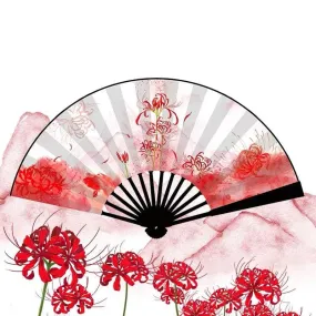 Japanese Folding Fan 【Spider Lily】