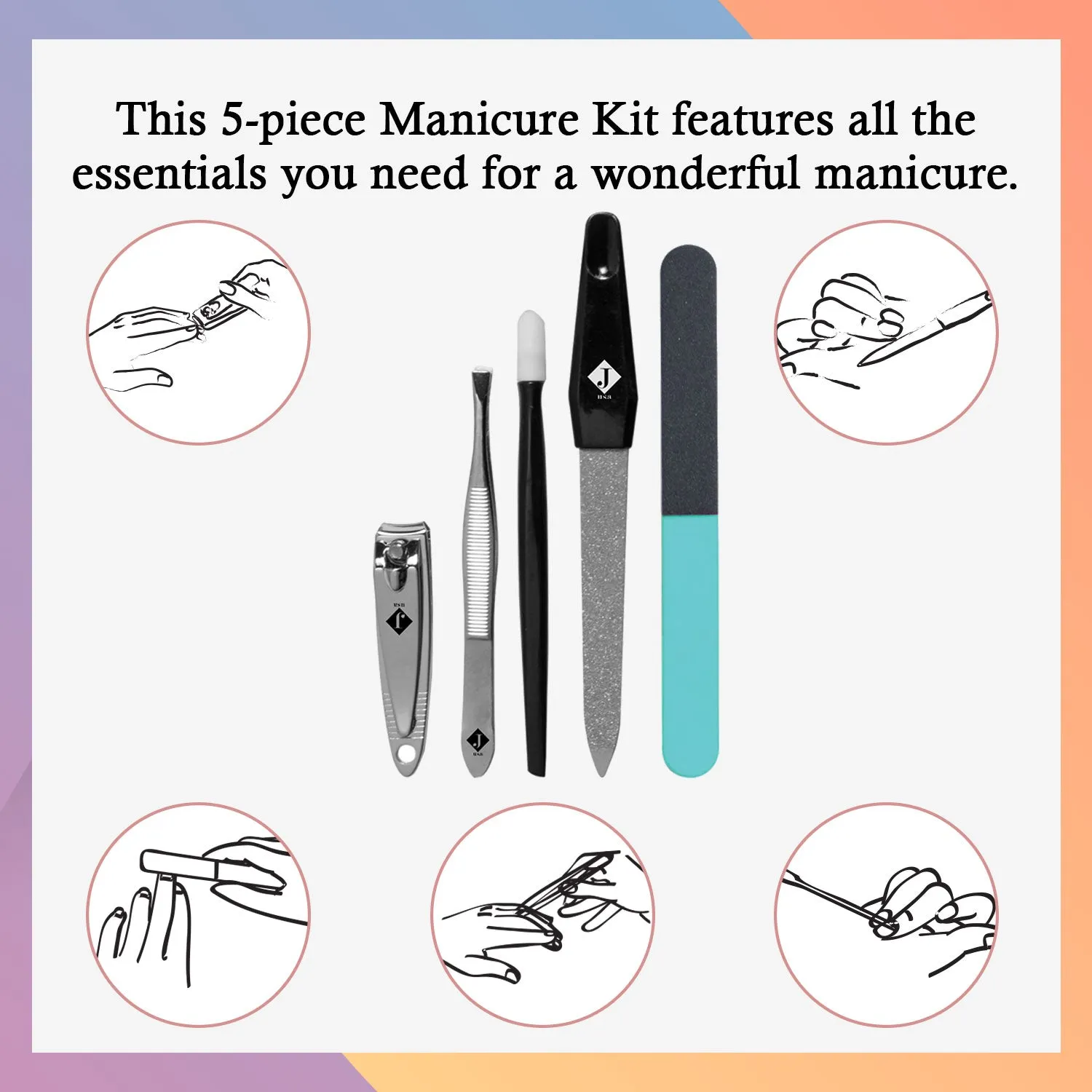 Jaquline USA Manicure Kit