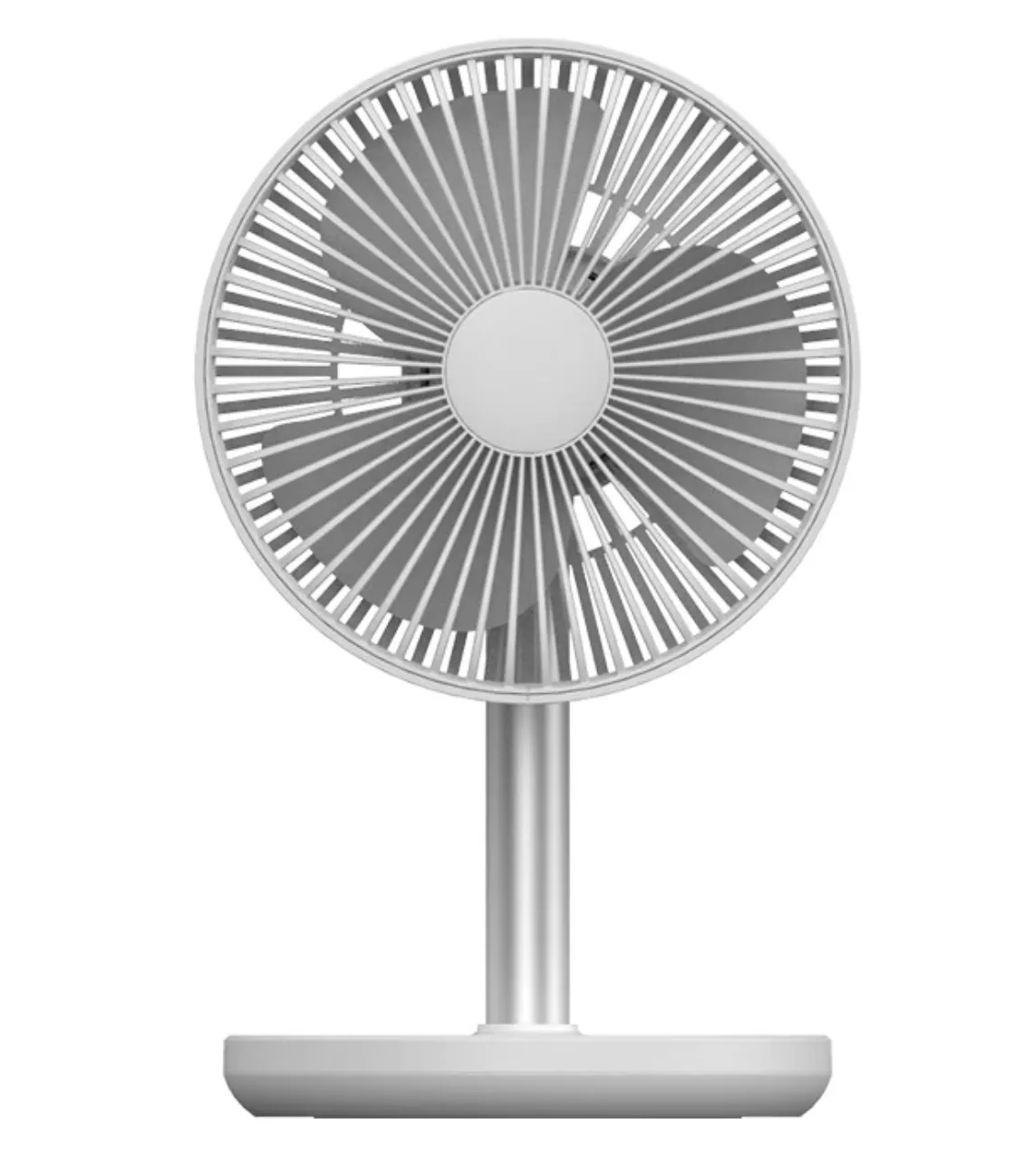 JISULIFE FA13P New Upgraded Oscillating Extendable Desk Fan 8000mAh Cordless Rechargeable - White