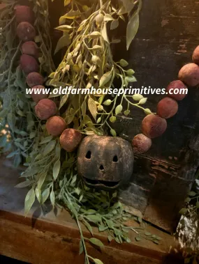 #JOLG2B Blackened Spiced Jack O Lantern and Pantry Apple Garland