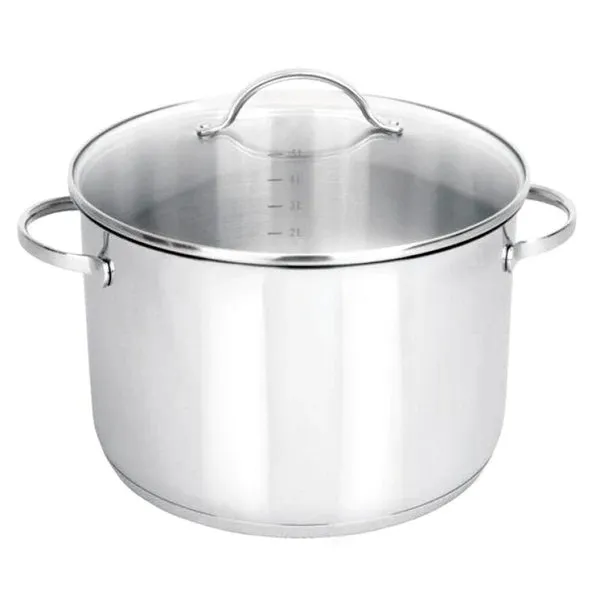 Josef Strauss Tango 9L Stainless Steel Stockpot with Glass Lid (26cm)