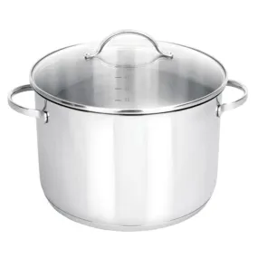 Josef Strauss Tango 9L Stainless Steel Stockpot with Glass Lid (26cm)