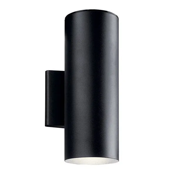 Kichler 11310BKTLED Cylinder 3000K LED 12.25" Wall Light