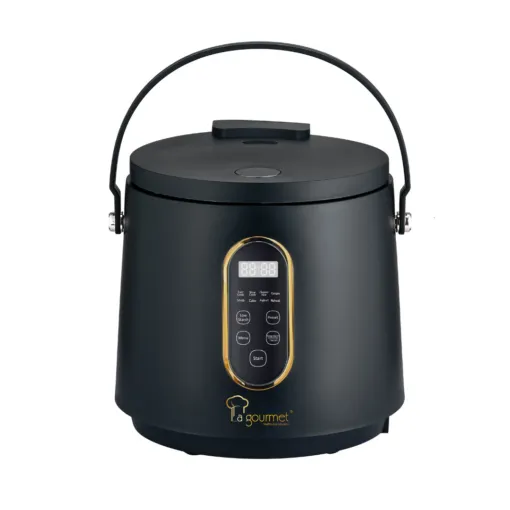 La Gourmet 2L Healthy Rice Cooker (Coal Black)