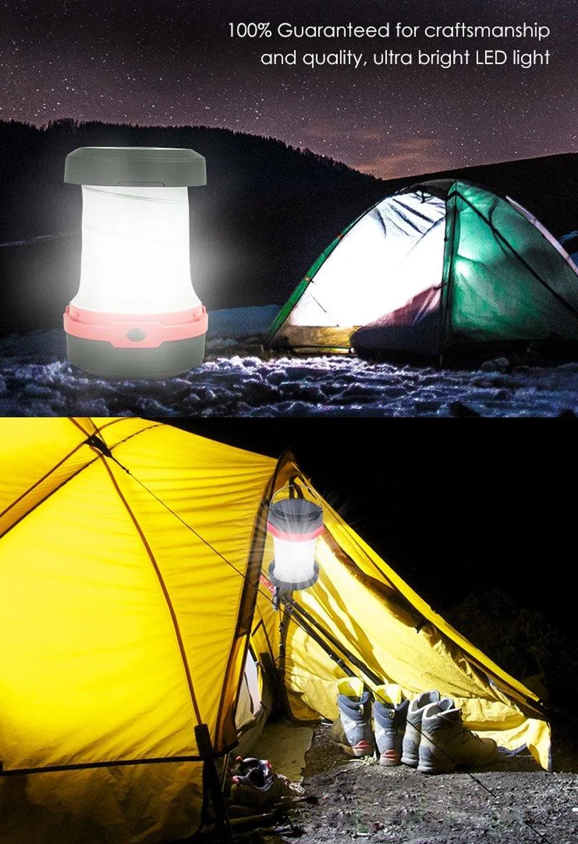 LED Camping Lantern Lights Hand Crank USB Recgargeable Lanterns