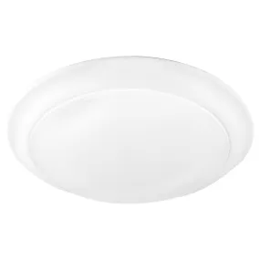 LED Ceiling Mount from the LED Wet Ceiling Mounts Collection in Studio White Finish by Quorum