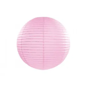 Light pink round paper lantern  with LED light / no led light