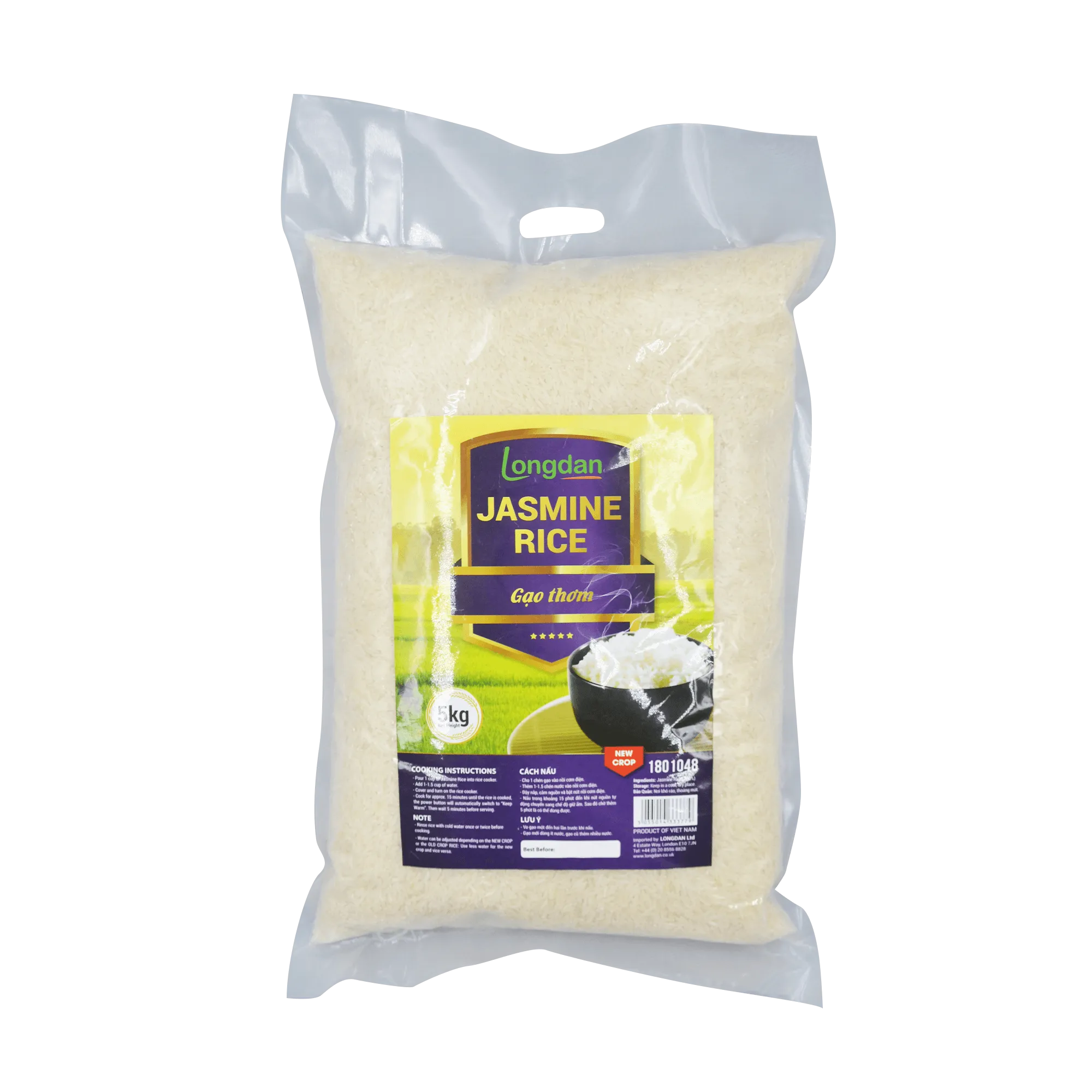 Longdan Jasmine Rice 5kg