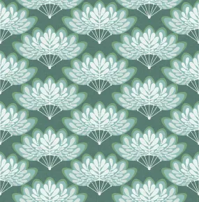 Lotus Floral Fans Wallpaper