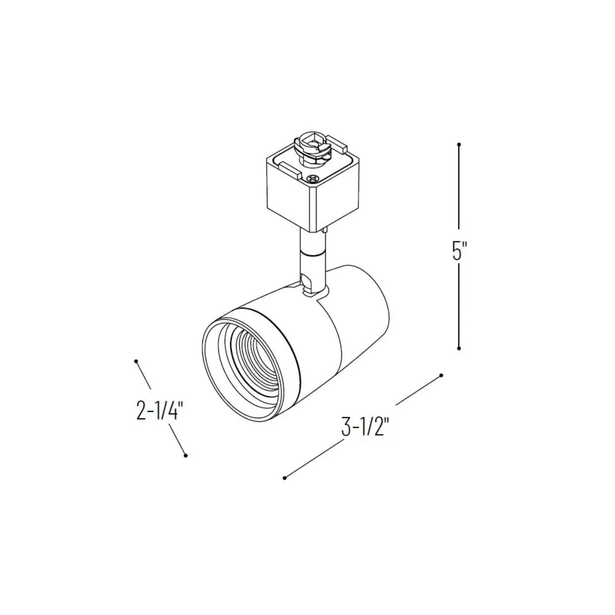 Mac LED Track Head 10W 700 Lumens 2700K, Halo, Black