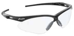 MCR Safety Memphis MP1 Black Frame, Clear MAX36