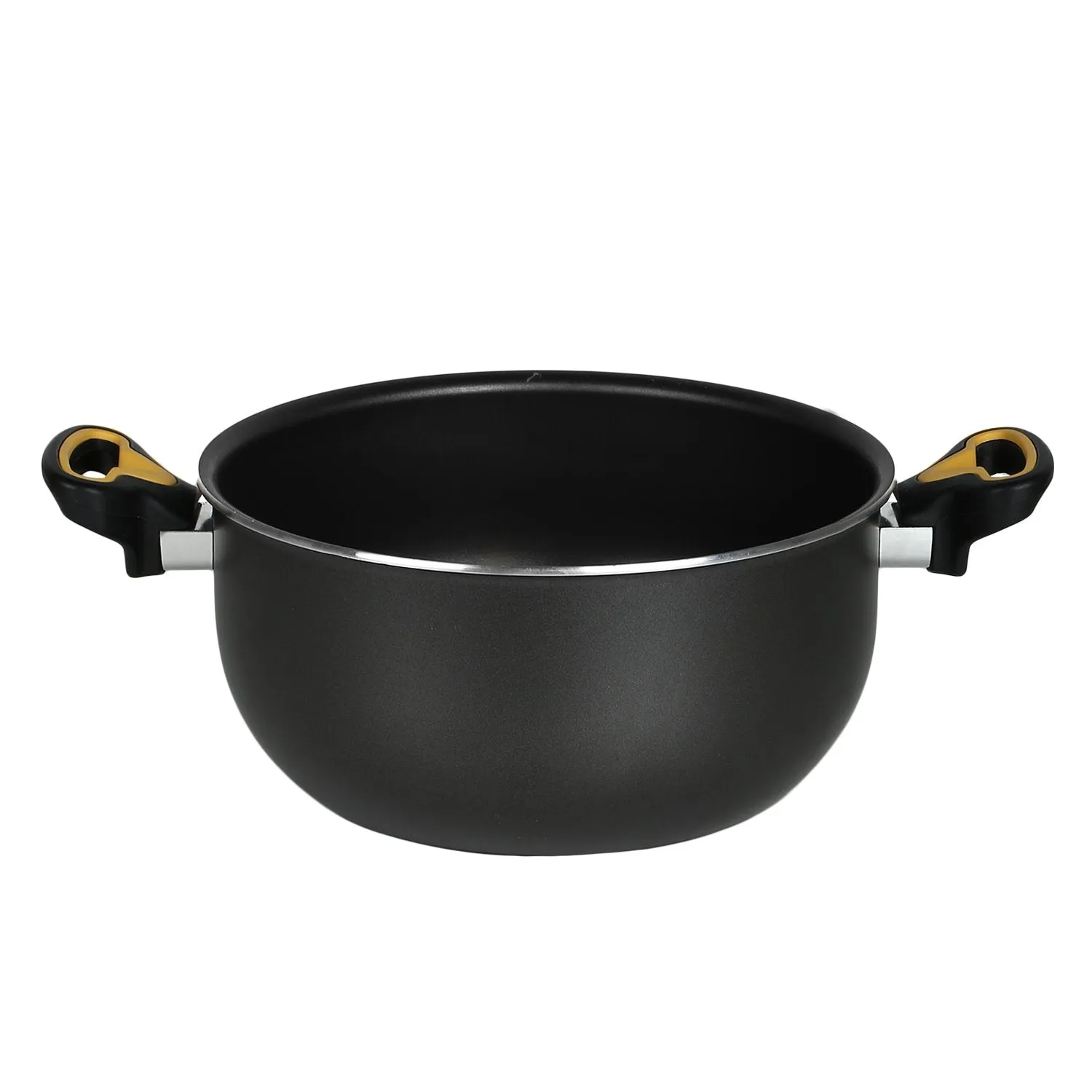 Meyer Skyline Non-Stick Casserole Biryani Pot 4.7L/24cm, Black