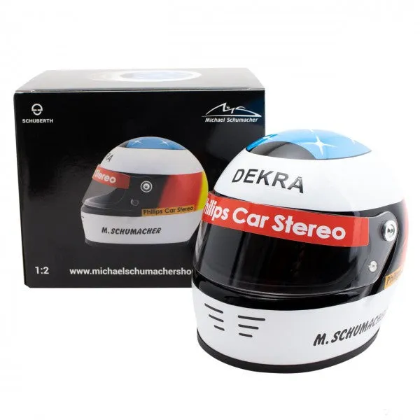 Michael Schumacher Mini Helmet, First Race, 1:2 scale, White, 1991