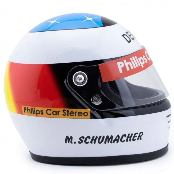 Michael Schumacher Mini Helmet, First Race, 1:2 scale, White, 1991