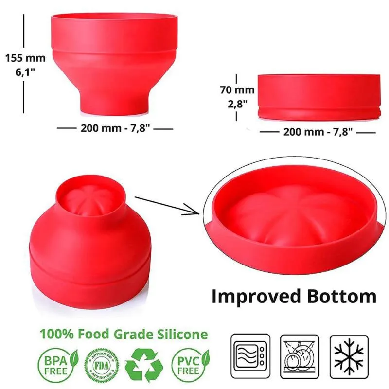 Microwave Popcorn Maker Bowl