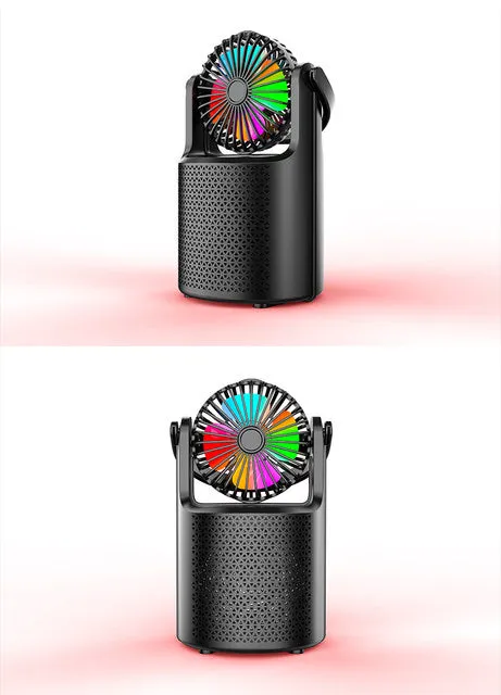 Mini Bluetooth Speaker with Fan LED Light ZQS1440