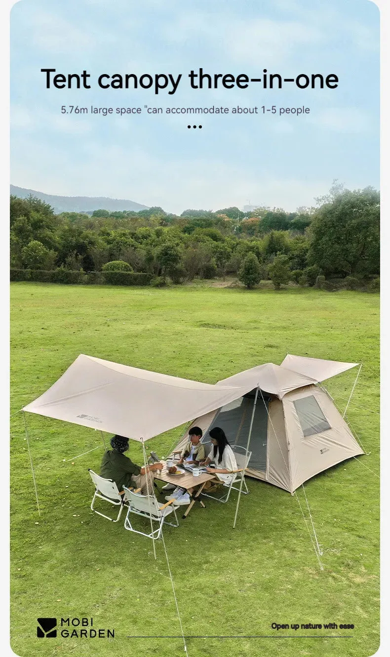 MOBI GARDEN ZERO AUTOMATIC TENT-SPACE 155 (Black vinyl)