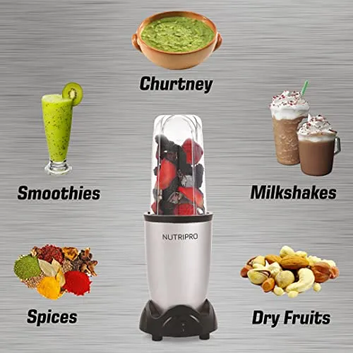 NutriPro Juicer Mixer Grinder - Smoothie Maker - 500 Watts (3 Jars 2 Blades)