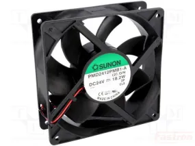 PMD2412PMB1-A(2).GN, Cooling Fan, Axial, 24VDC 120x120x38mm