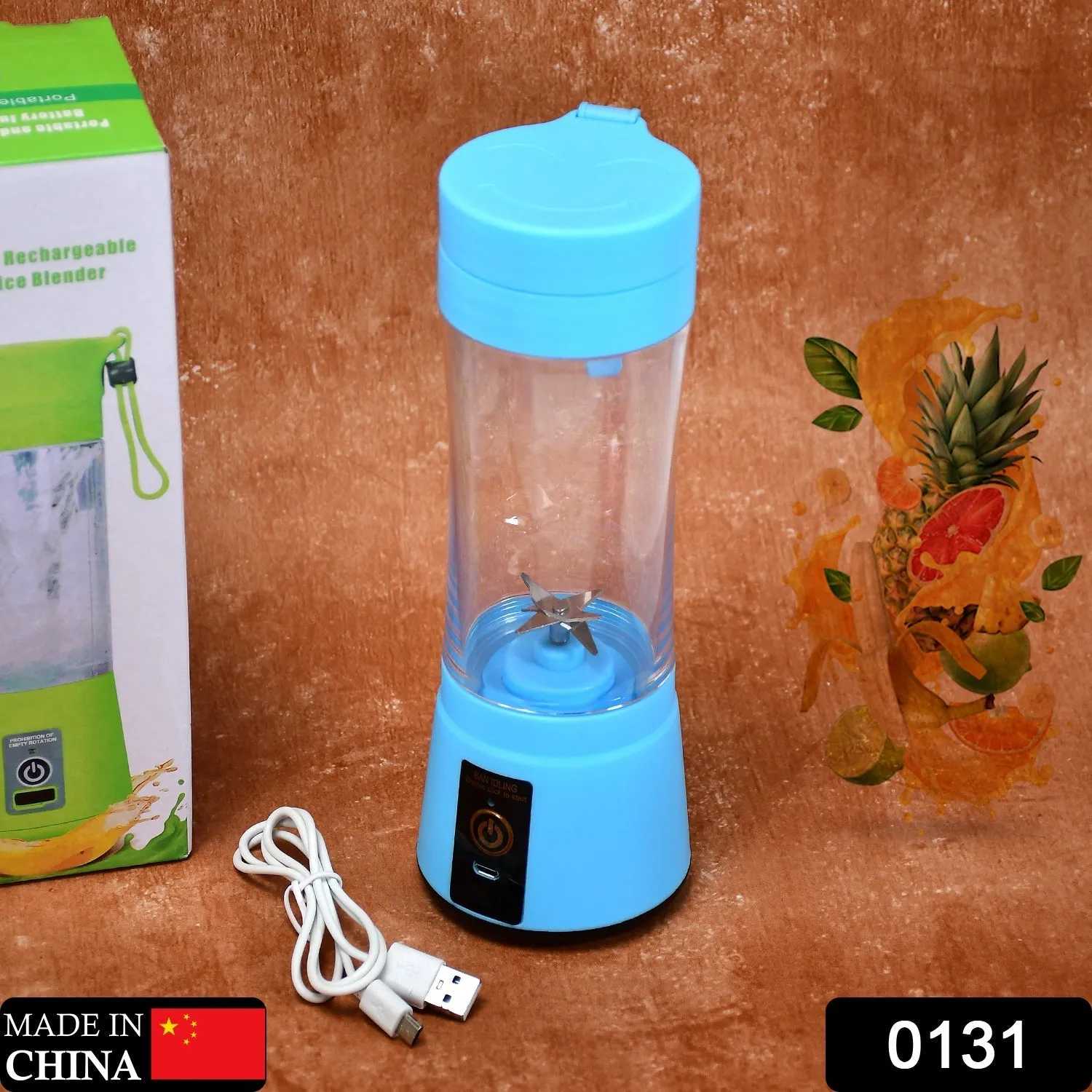 Portable 6 Blade Juicer Cup USB Rechargeable Vegetables Fruit Juice Maker Juice Extractor Blender Mixer