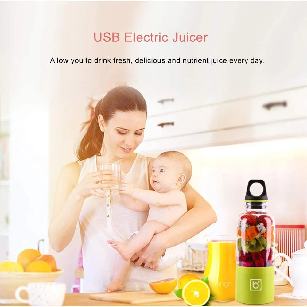 Portable Smoothie Blender Juicer Rechargeable