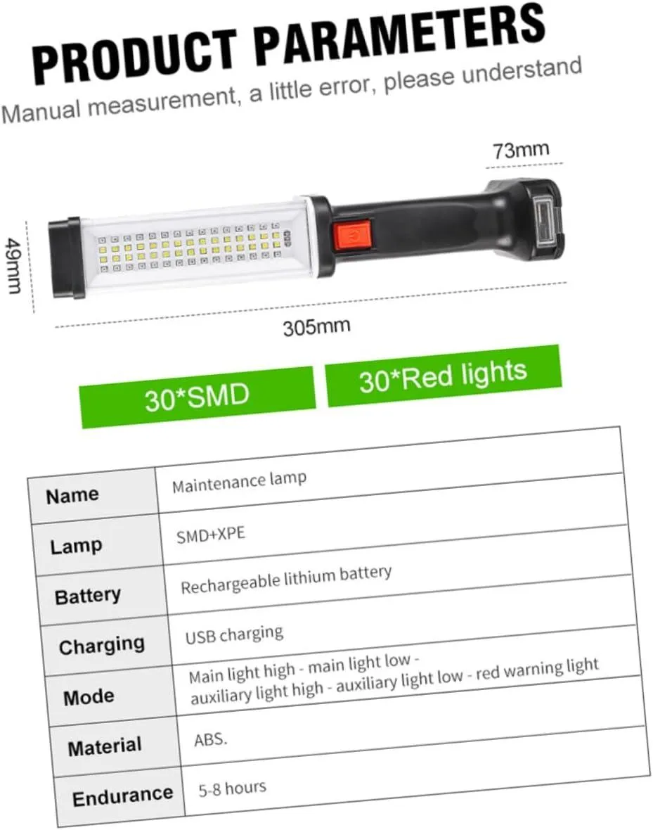 PORTABLE VEHICLE INSPECTION LIGHT/DANGER WAND