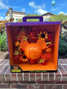 Pumpkin Mickey Wreath