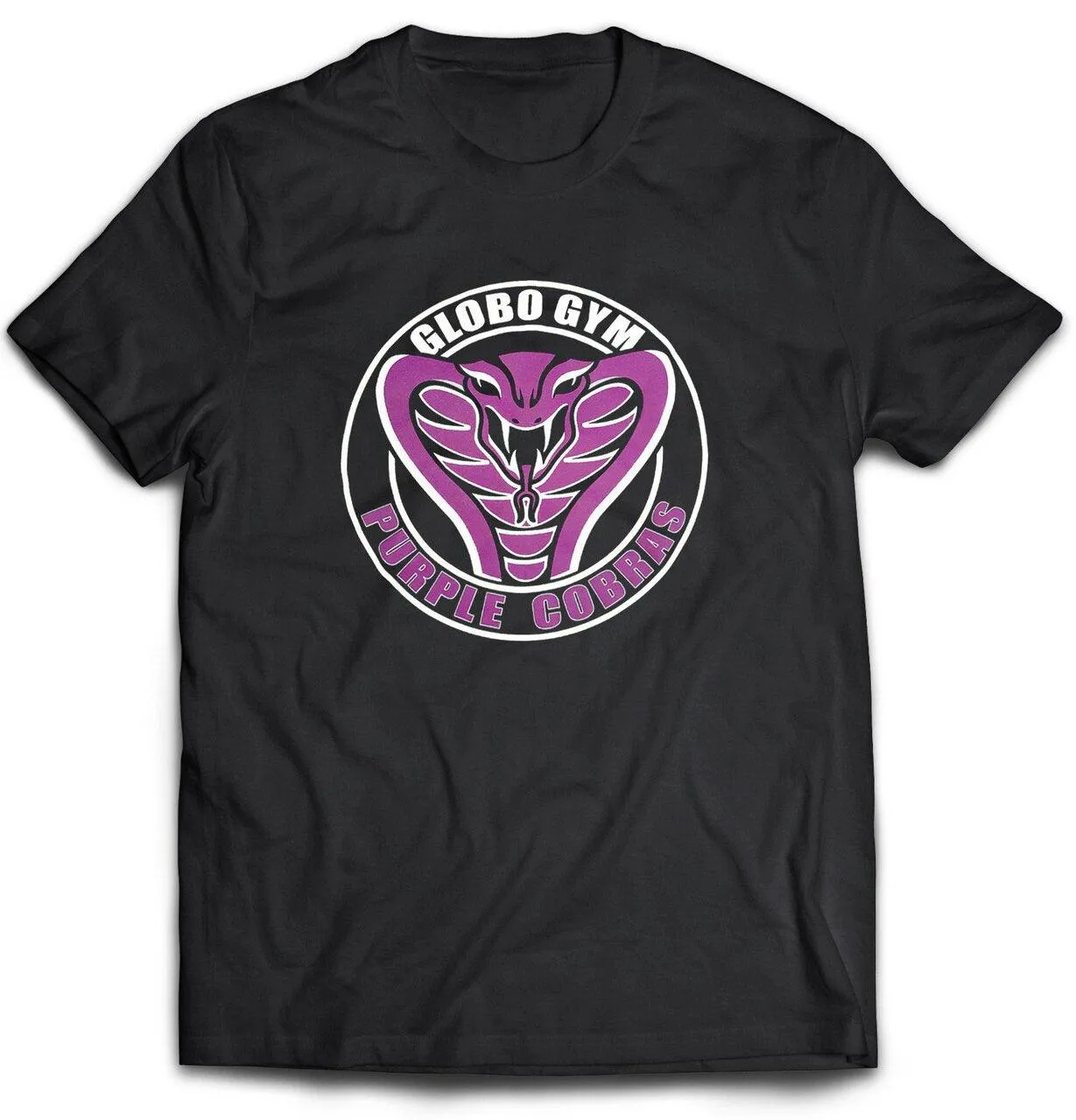 Purple Cobras Black T-Shirt