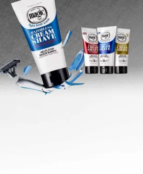 Razorless Cream Shave by Magic Shave 6 OZ