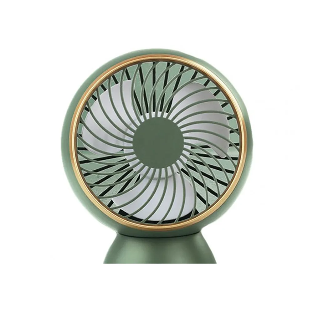 Rechargeable 3-Gear Wind Speed Desk Fan Ab-J404 Green