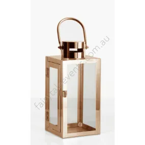 Rose gold lantern 30cm