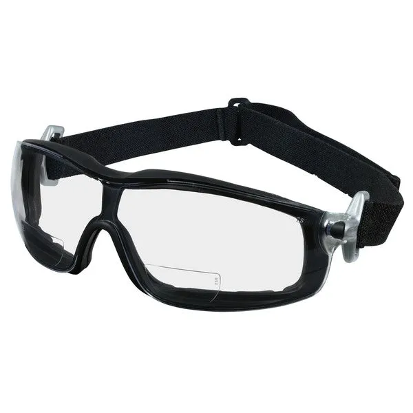 RTH25AF MCR Safety RT1 Series Safety Glasses, Clear Lens, Nylon Silver Temple