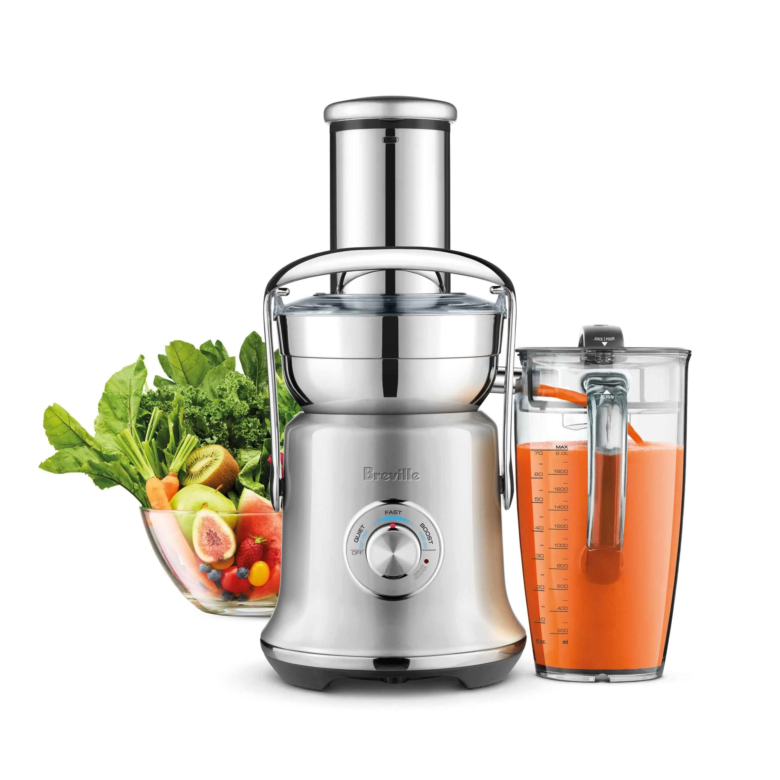 Sage Nutri Juicer Cold XL 2L 1500W Juicer - Brushed Stainless Steel | SJE830BSS2GUK1