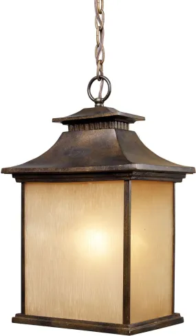 San Gabriel 1 Light Outdoor Pendant In Hazelnut Bronze