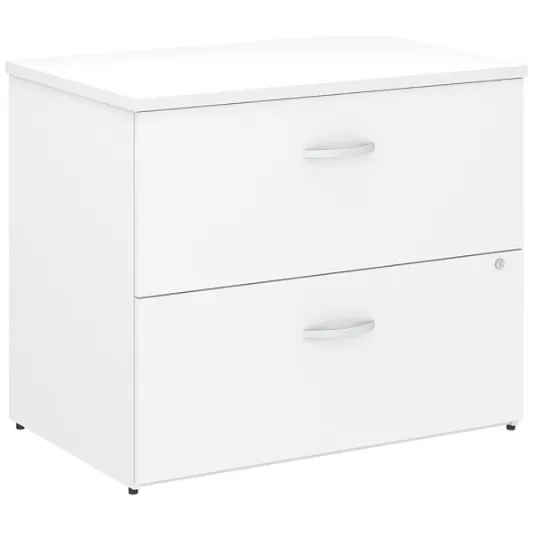 (Scratch & Dent) Bush Business Furniture Studio C Lateral File Cabinet, White