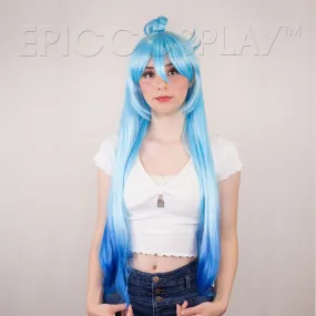 Signature - Aqua Blue Gradient Long Wig