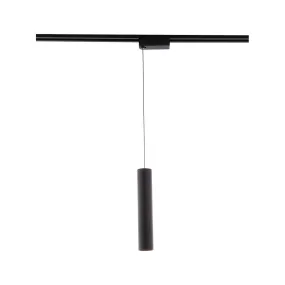 Silo LED Pendant Head 20W 4000K, Halo, Black with White Collar