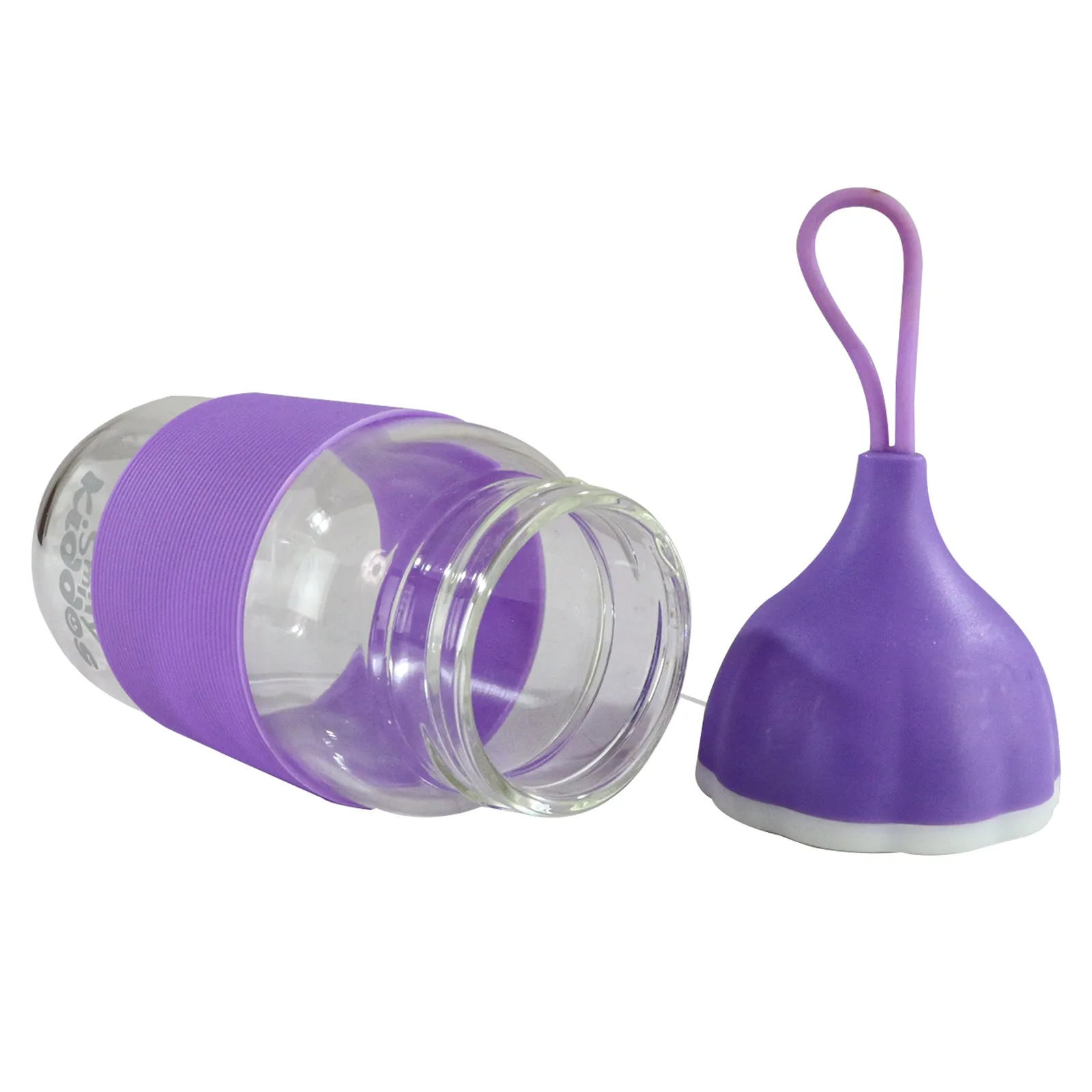 Smily Kiddos Glass bottles for Kids Purple