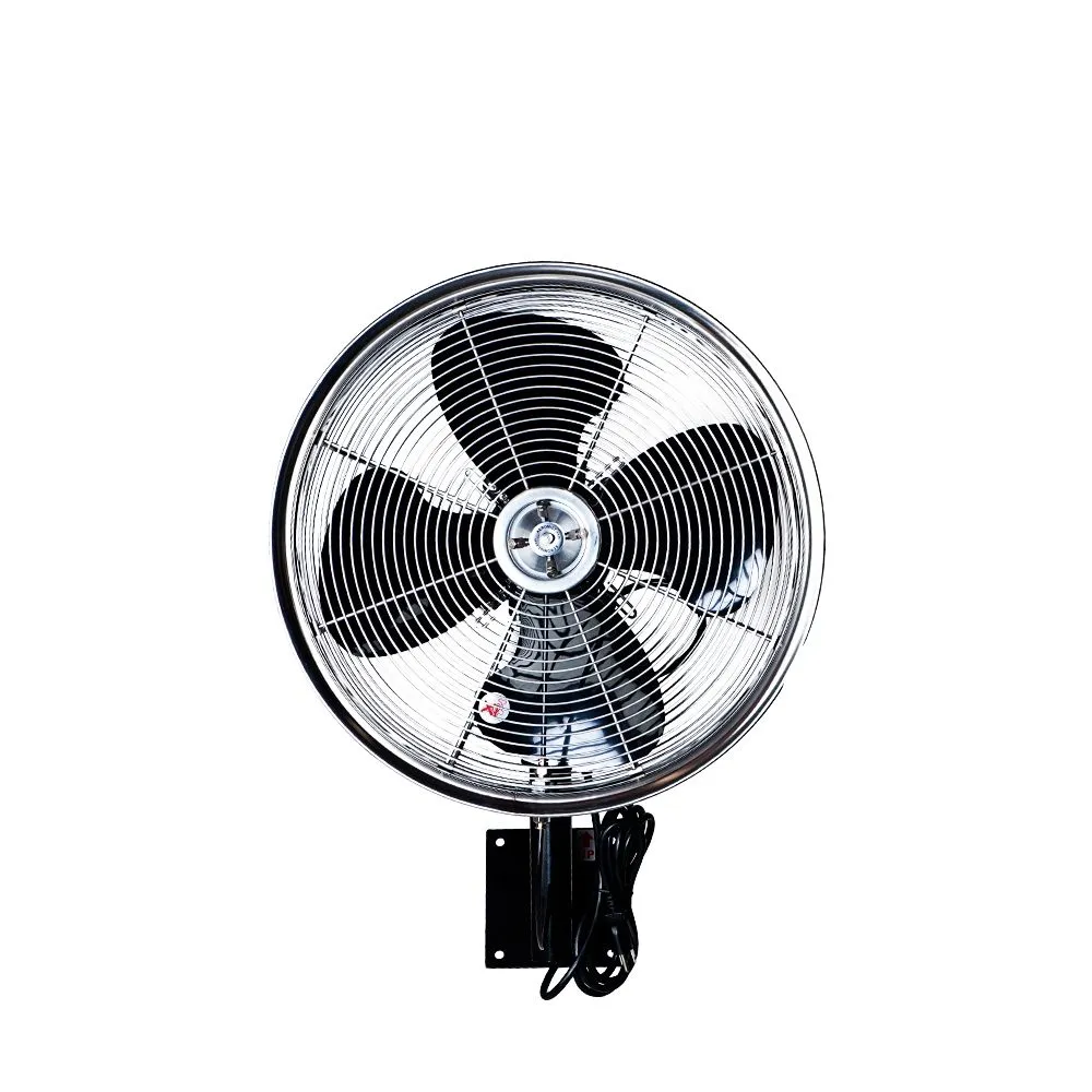 Stainless Steel 18" Oscillating Misting Fan- 5 Nozzle Mist Hub