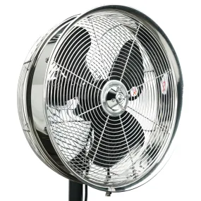 Stainless Steel 18" Oscillating Misting Fan- 5 Nozzle Mist Hub