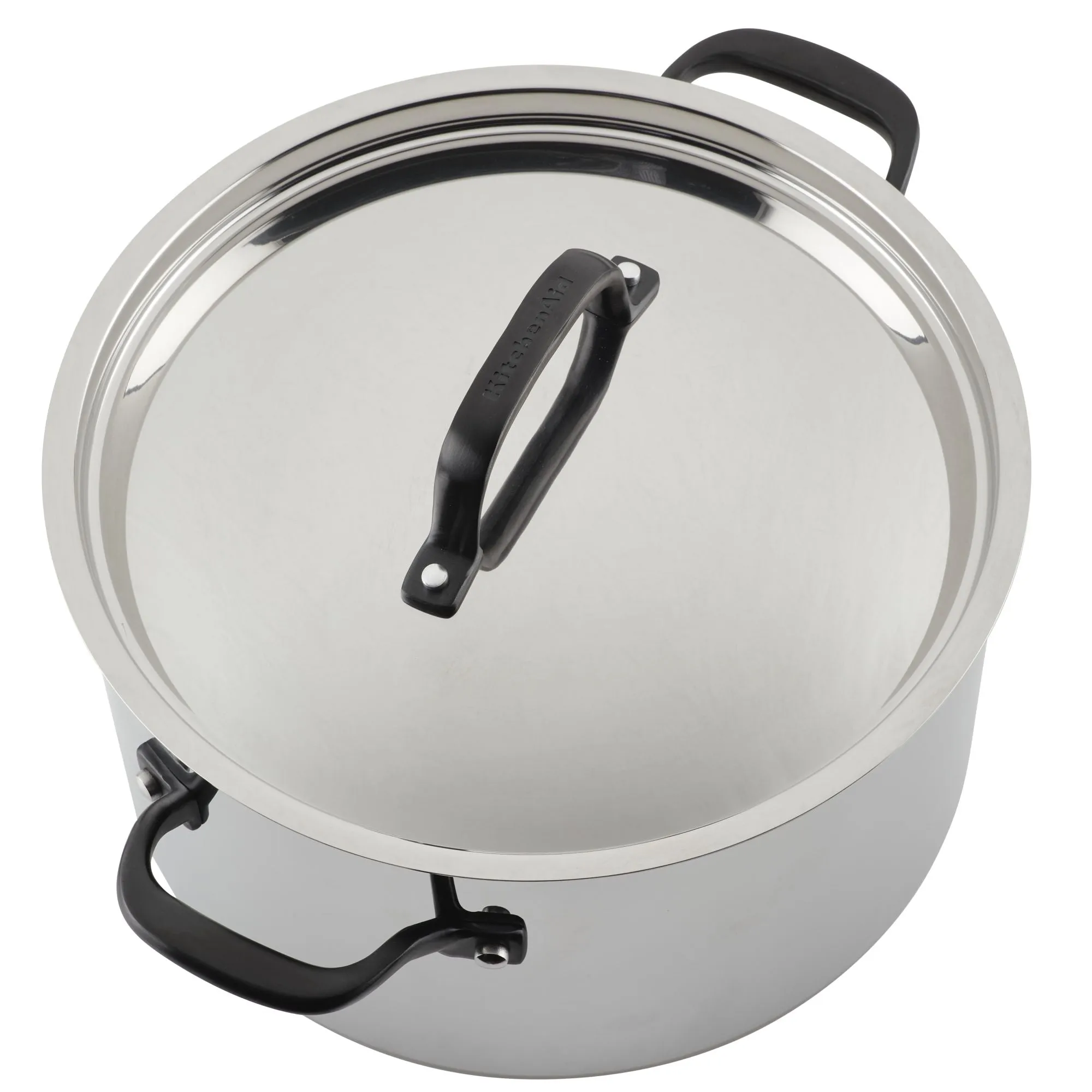 Stainless Steel 5-Ply Clad 8-Quart Stockpot with Lid