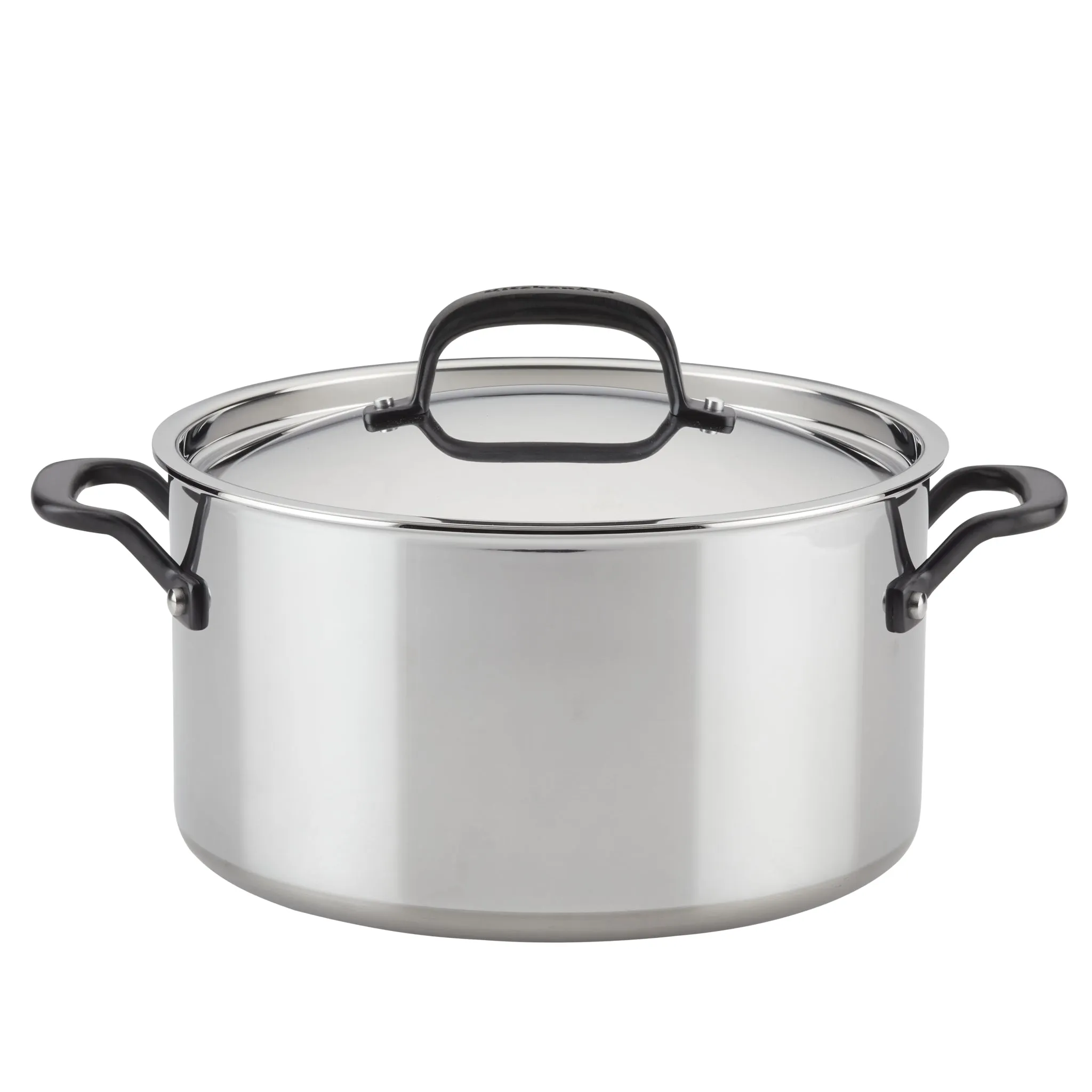 Stainless Steel 5-Ply Clad 8-Quart Stockpot with Lid