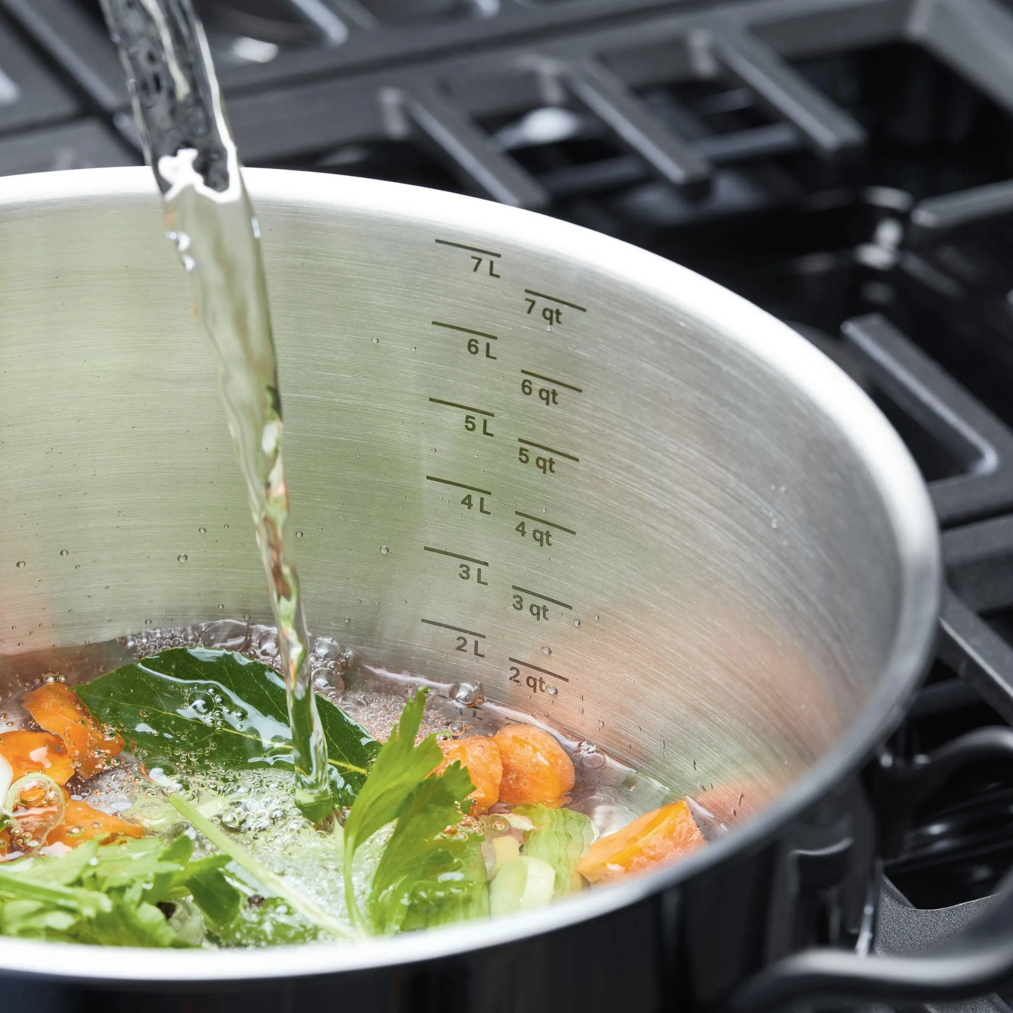 Stainless Steel 5-Ply Clad 8-Quart Stockpot with Lid