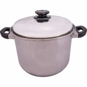 Steam Control 12qt 12-Element T304 Stainless Steel Stockpot